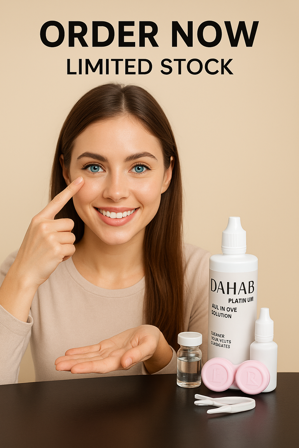 EYEZA Contact Lens Care Kit — All-in-One Solution, Rewetting Drops, Case & Tools 🧴🧸