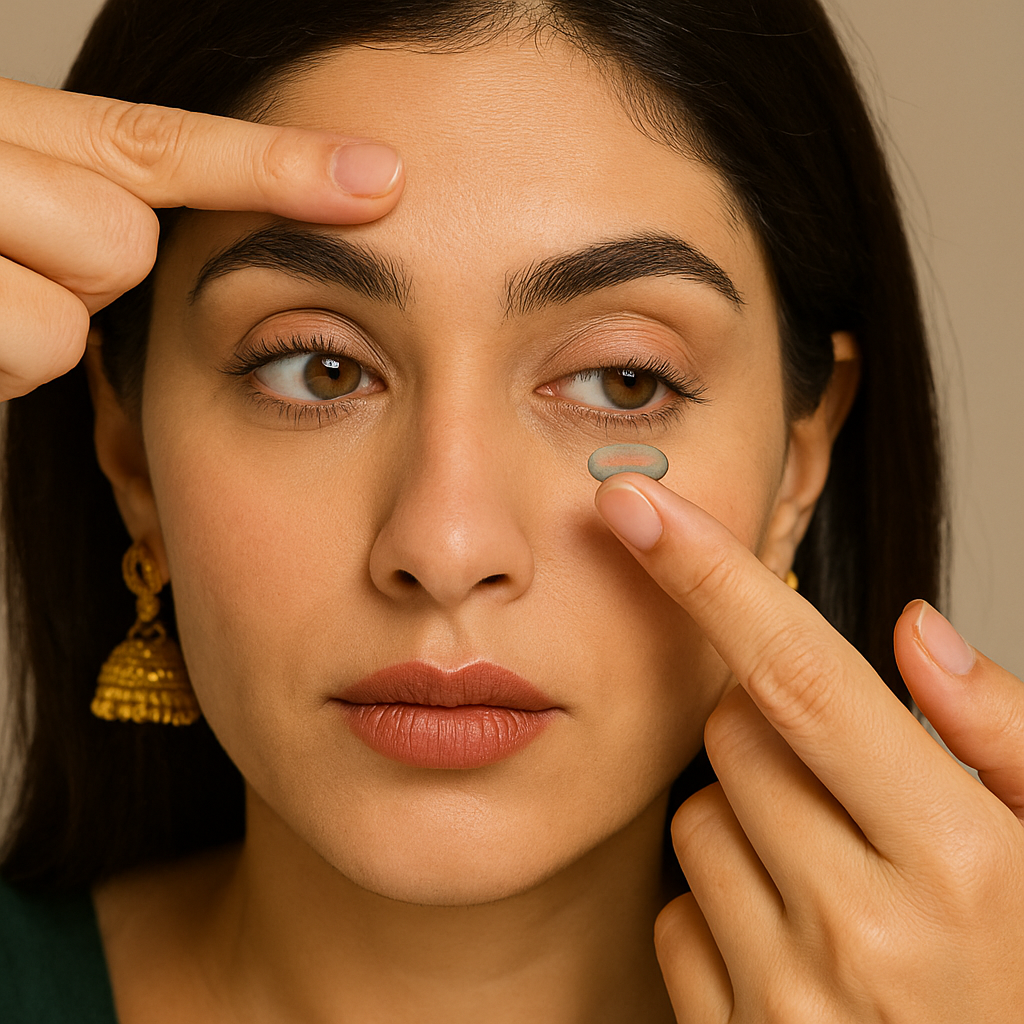 EYEZA Contact Lens Care Kit — All-in-One Solution, Rewetting Drops, Case & Tools 🧴🧸