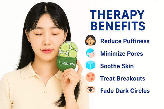 ❄️ Silicone Ice Roller Face Massager 💆♀️ | For Face, Neck & Eyes 👁️ – Cryotherapy Tool for Puffiness, Collagen Boost ✨ Dark Circles, Skin Toning & Glow 🌟 | Reusable Skincare for Girls & Women 💖