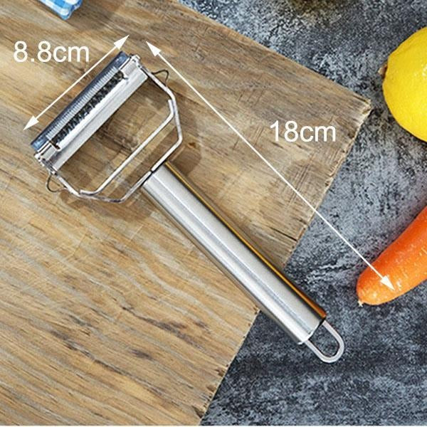 🥔 Double Stainless Steel Peeler 🥕 | Multifunction Grater 🍋 Fruit & Vegetable Slicer 🥒 Kitchen Accessory 🍽️