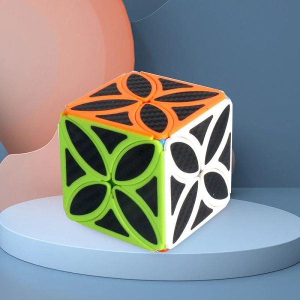 🧠 JIEHUI Carbon Fiber Puzzle Cube 🔲✨ – Stylish Brain Teaser for All Ages (Ages 6+)