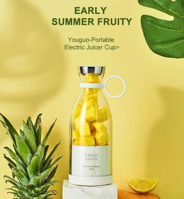 🍍 Fresh Juice On-the-Go 💛 Youguo Portable Juicer Cup (380ml)