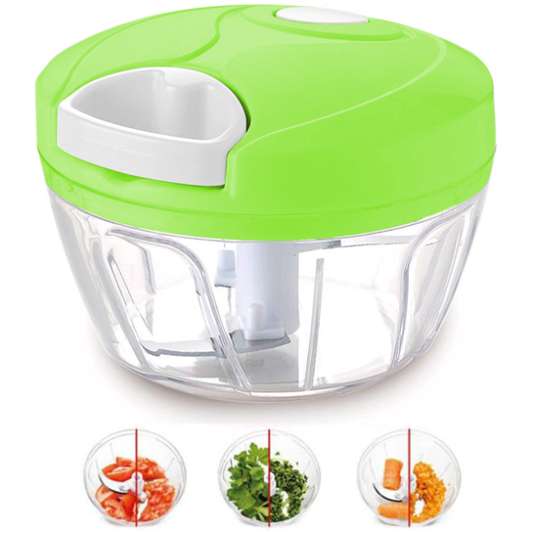 💪 Speedy Hand-Pull Food Chopper 🍅🥜 – Chop, Blend & Mix in Seconds! (Manual, 450ml)