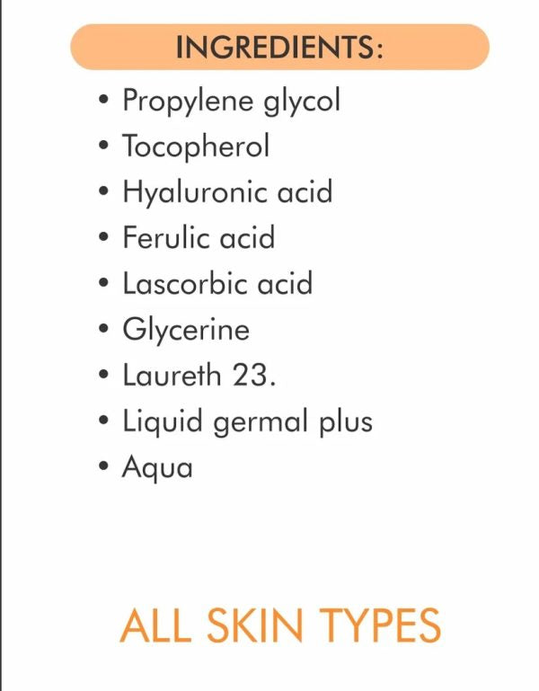 ✨ Gluta White Vitamin C Serum 16% 🍊 – Glow Booster for Radiant Skin (30ml)